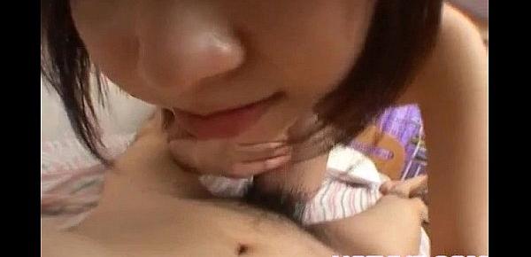  Airi Momose has nipples pinched and aroused cunt fucked big time